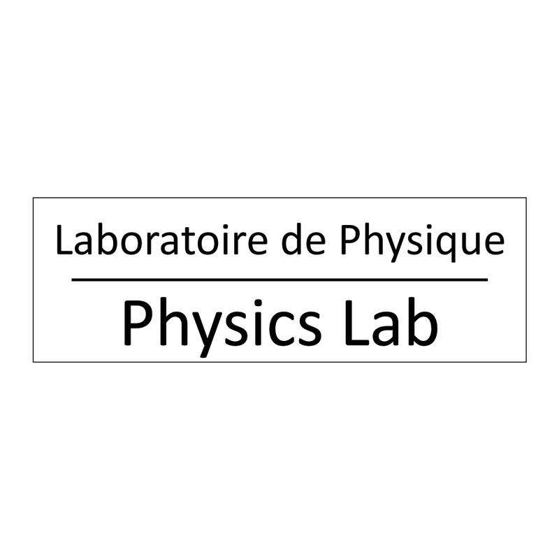 Laboratoire de Physique - Physics Lab