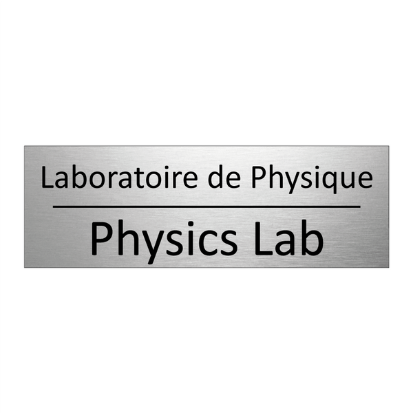 Laboratoire de Physique - Physics Lab