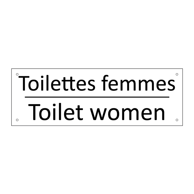 Toilettes femmes - Toilet women