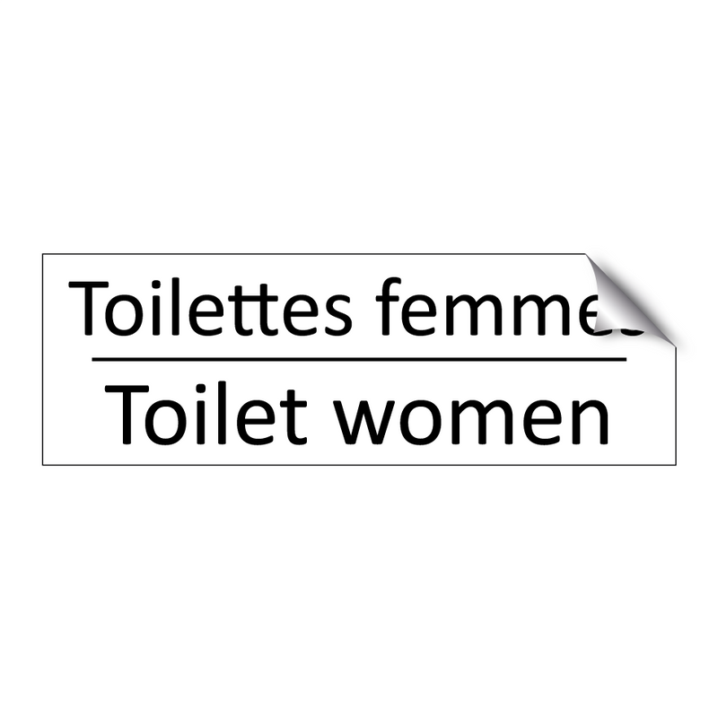 Toilettes femmes - Toilet women