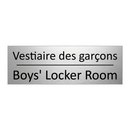 Vestiaire des garçons - Boys' Locker Room