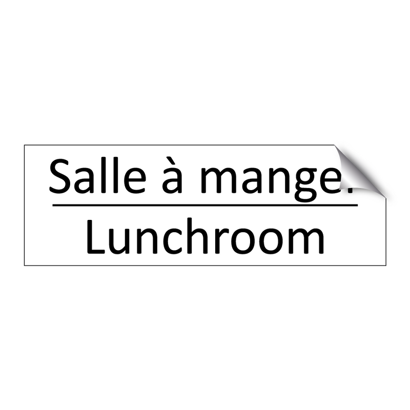 Salle à manger - Lunchroom