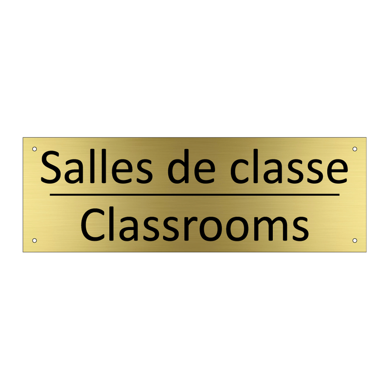 Salles de classe - Classrooms