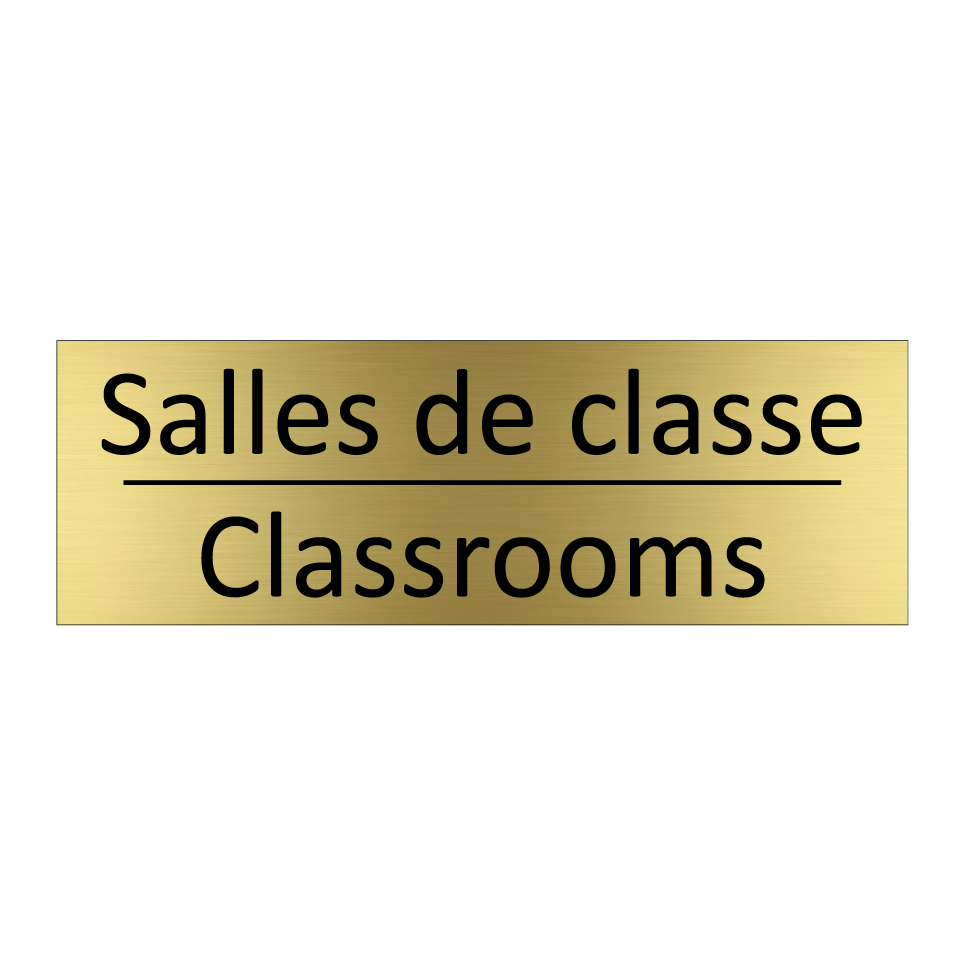 Salles de classe - Classrooms