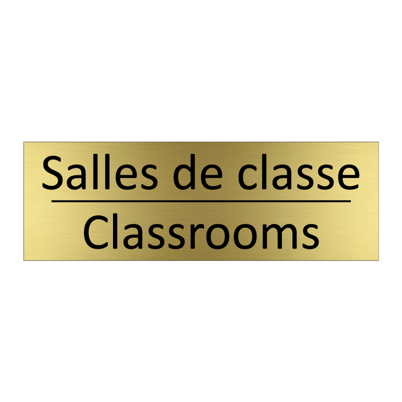 Salles de classe - Classrooms