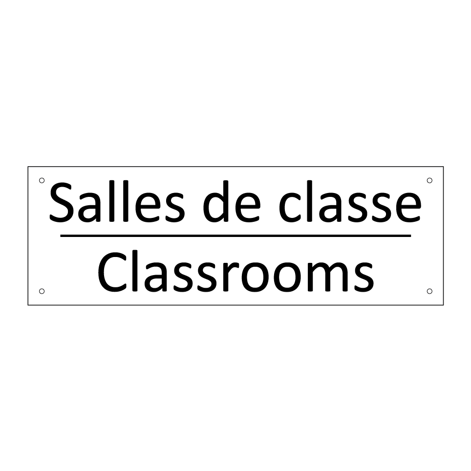 Salles de classe - Classrooms