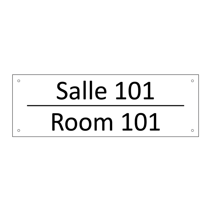 Salle 101 - Room 101