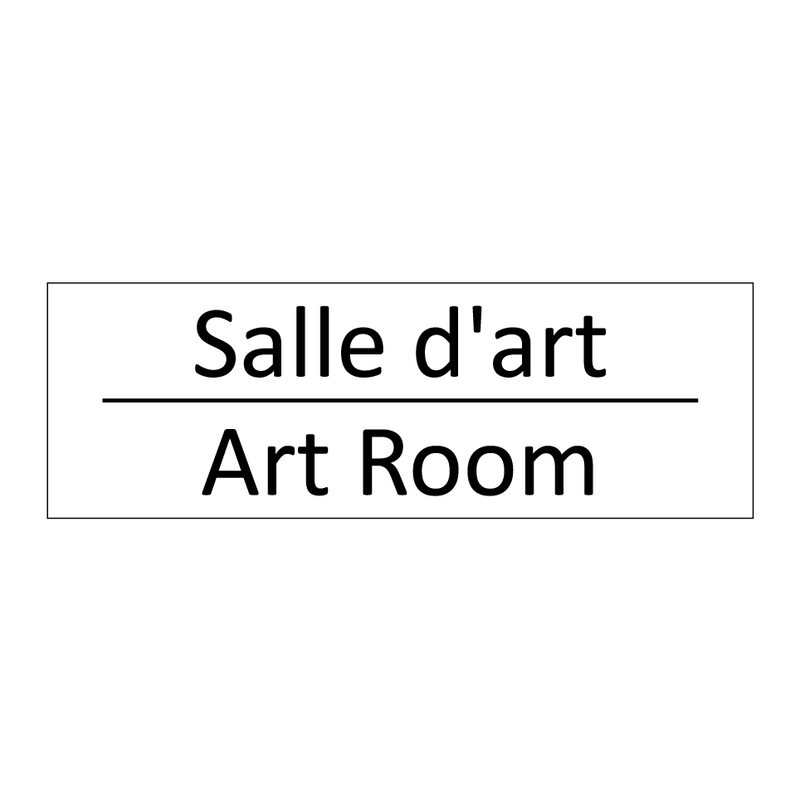 Salle d'art - Art Room