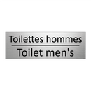 Toilettes hommes - Toilet men's