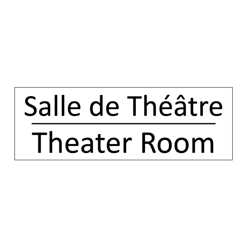 Salle de Théâtre - Theater Room