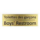 Toilettes des garçons - Boys' Restroom