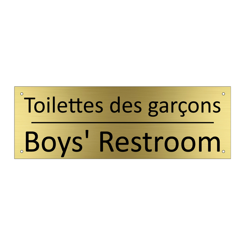 Toilettes des garçons - Boys' Restroom