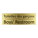 Toilettes des garçons - Boys' Restroom