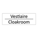 Vestiaire - Cloakroom