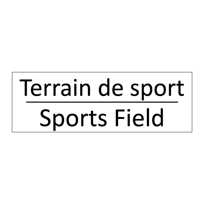 Terrain de sport - Sports Field
