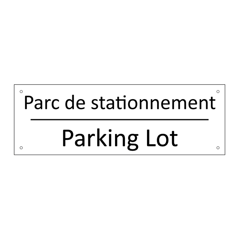 Parc de stationnement - Parking Lot