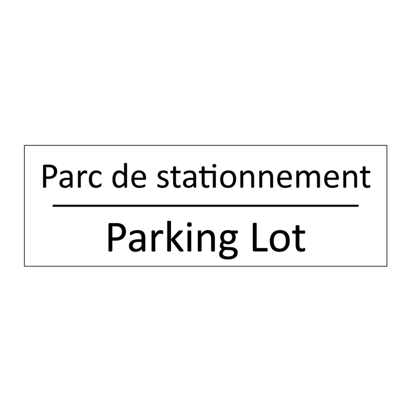 Parc de stationnement - Parking Lot