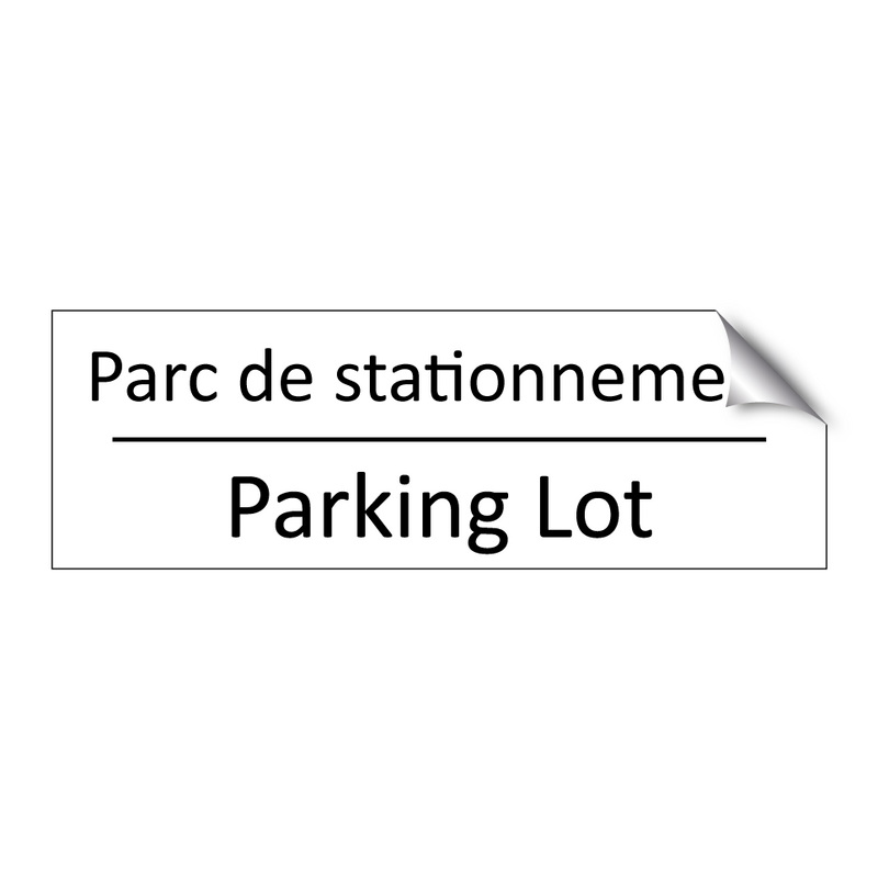 Parc de stationnement - Parking Lot