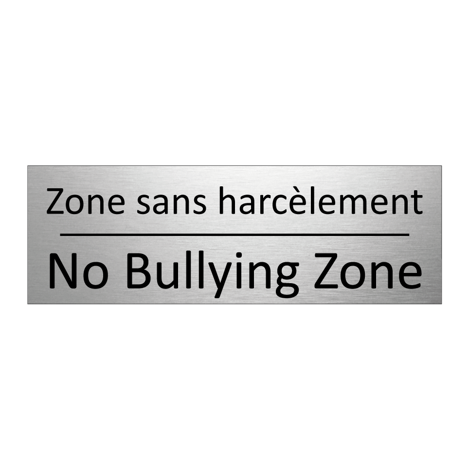 Zone sans harcèlement - No Bullying Zone