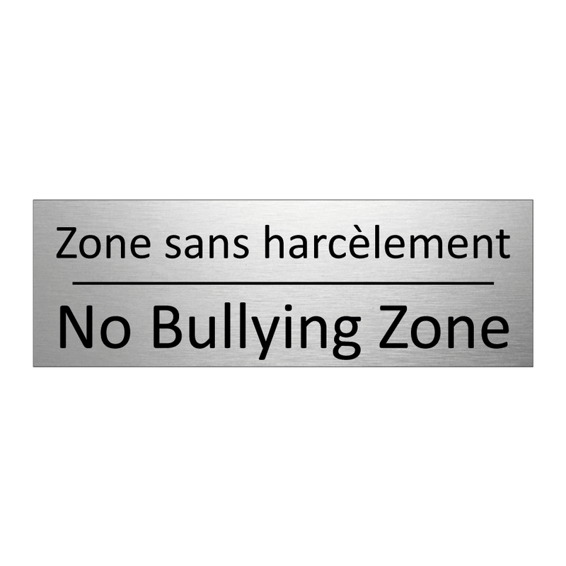 Zone sans harcèlement - No Bullying Zone