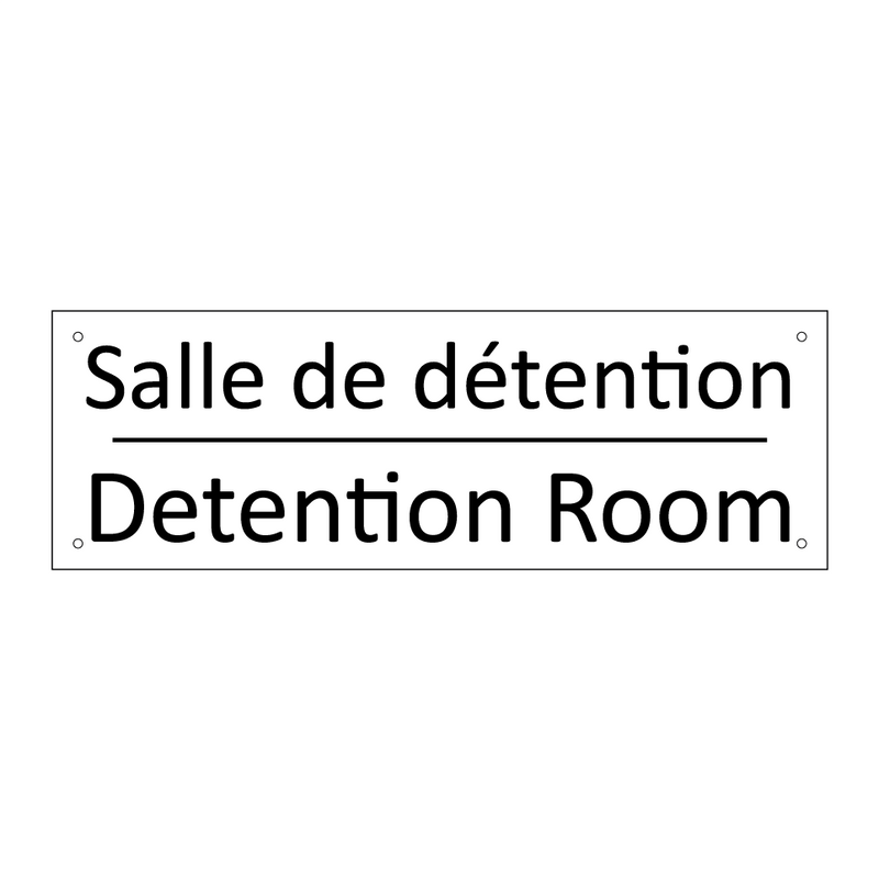 Salle de détention - Detention Room