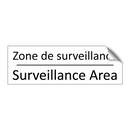 Zone de surveillance - Surveillance Area