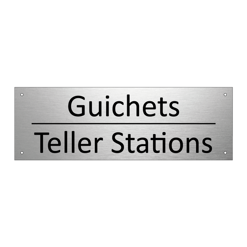 Guichets - Teller Stations