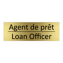 Agent de prêt - Loan Officer