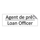 Agent de prêt - Loan Officer