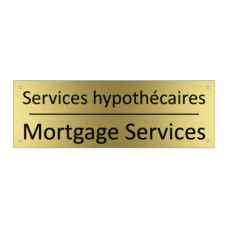 Services hypothécaires - Mortgage Services