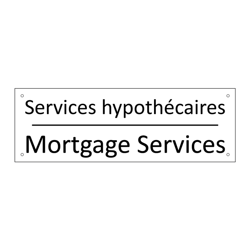 Services hypothécaires - Mortgage Services