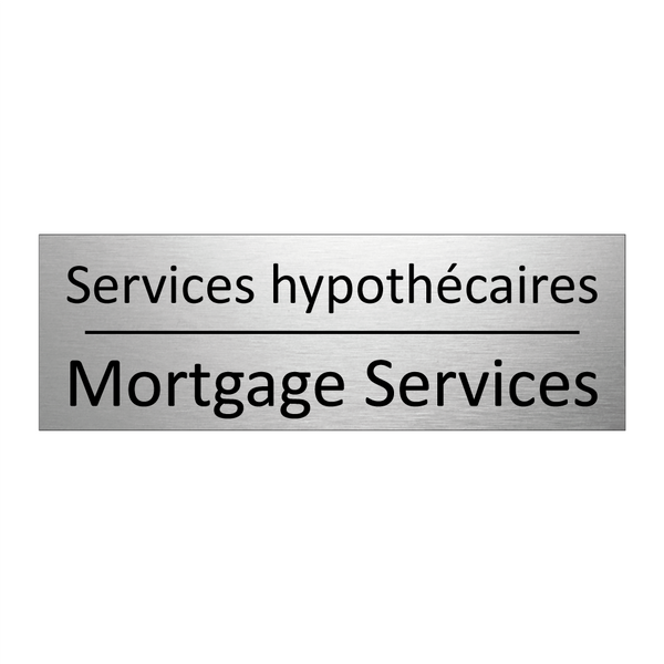 Services hypothécaires - Mortgage Services