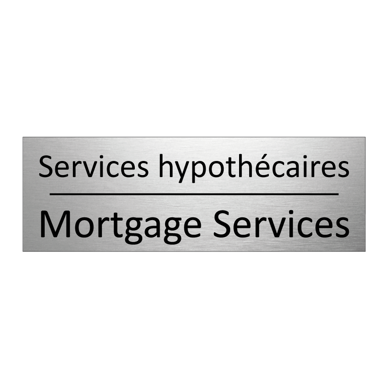 Services hypothécaires - Mortgage Services