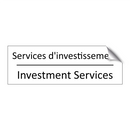 Services d'investissement - Investment Services