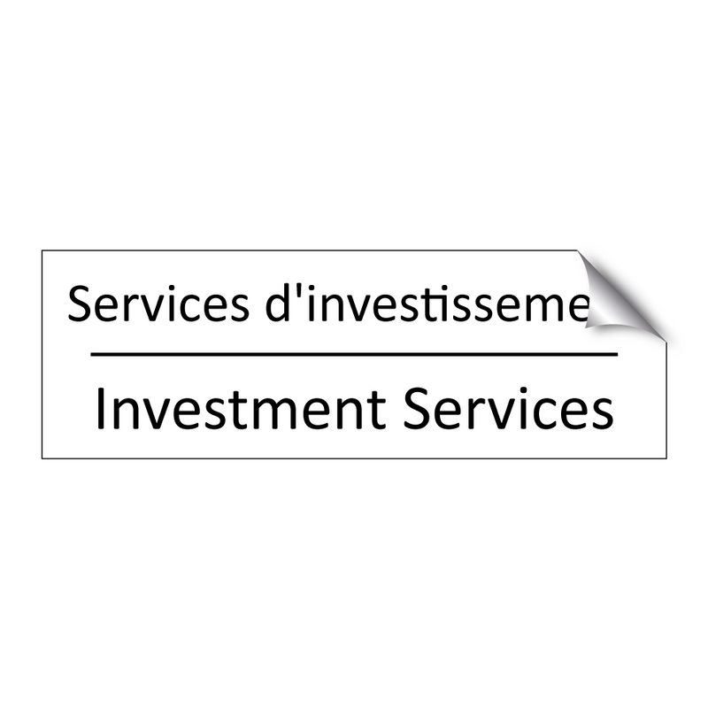 Services d'investissement - Investment Services