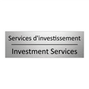 Services d'investissement - Investment Services