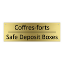 Coffres-forts - Safe Deposit Boxes