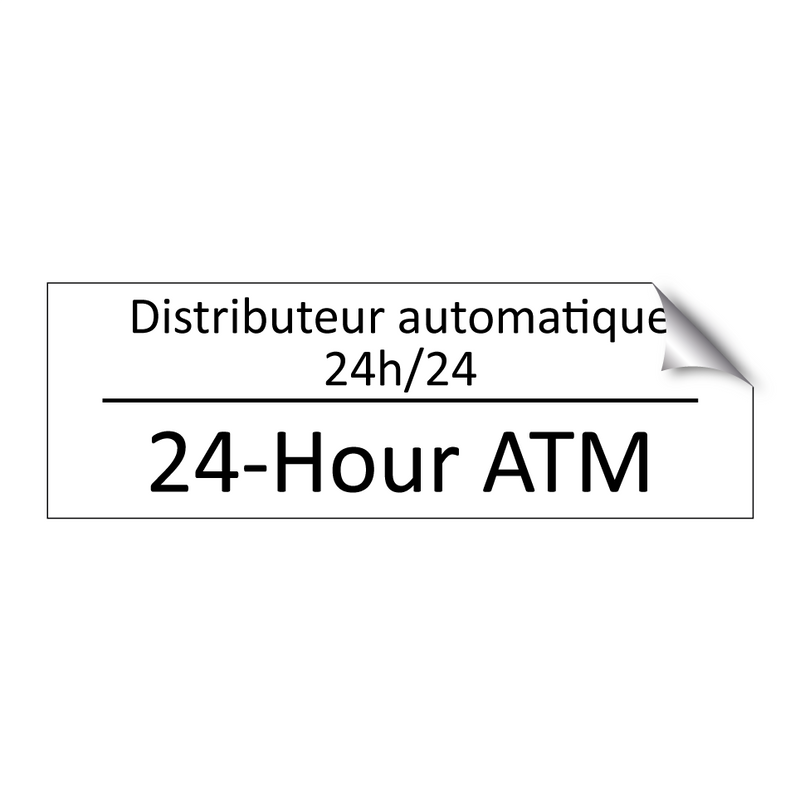 Distributeur automatique 24h/24 /.../ - 24-Hour ATM