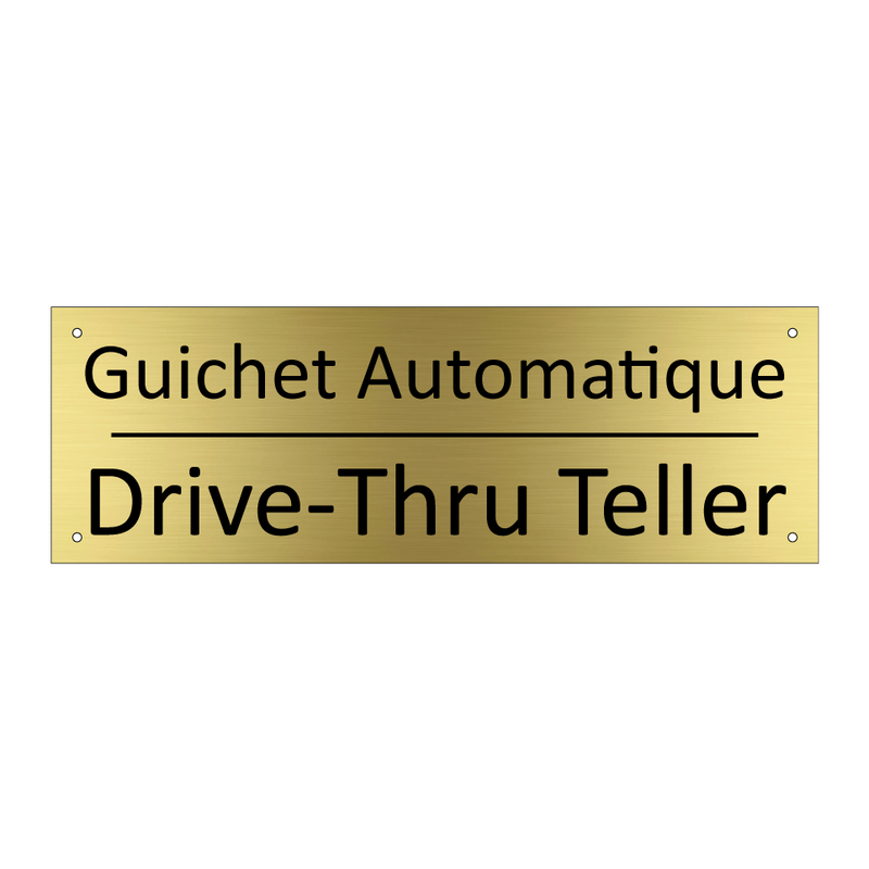 Guichet Automatique - Drive-Thru Teller