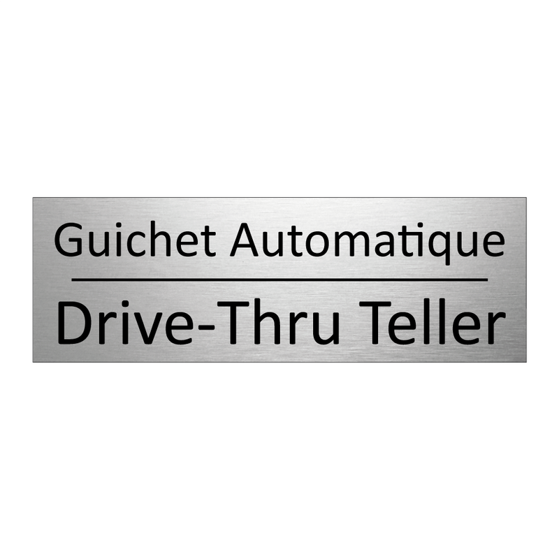 Guichet Automatique - Drive-Thru Teller