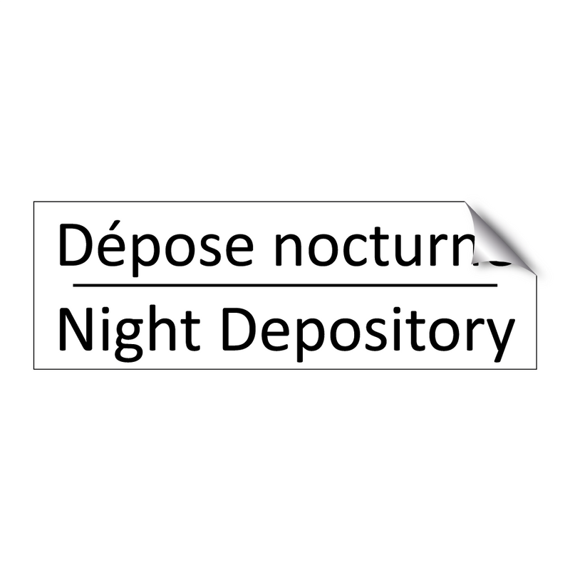 Dépose nocturne - Night Depository
