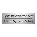 Système d'alarme actif - Alarm System Active