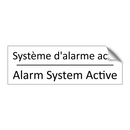 Système d'alarme actif - Alarm System Active