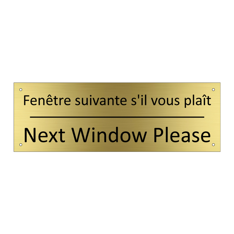 Fenêtre suivante s'il vous plaît /.../ - Next Window Please