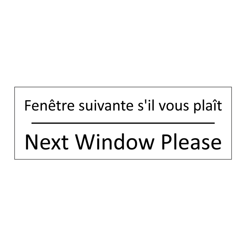 Fenêtre suivante s'il vous plaît /.../ - Next Window Please
