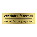 Vestiaire femmes - Women's changing room