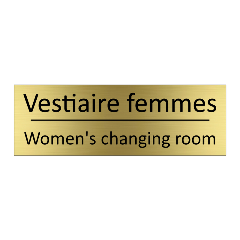 Vestiaire femmes - Women's changing room