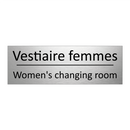 Vestiaire femmes - Women's changing room