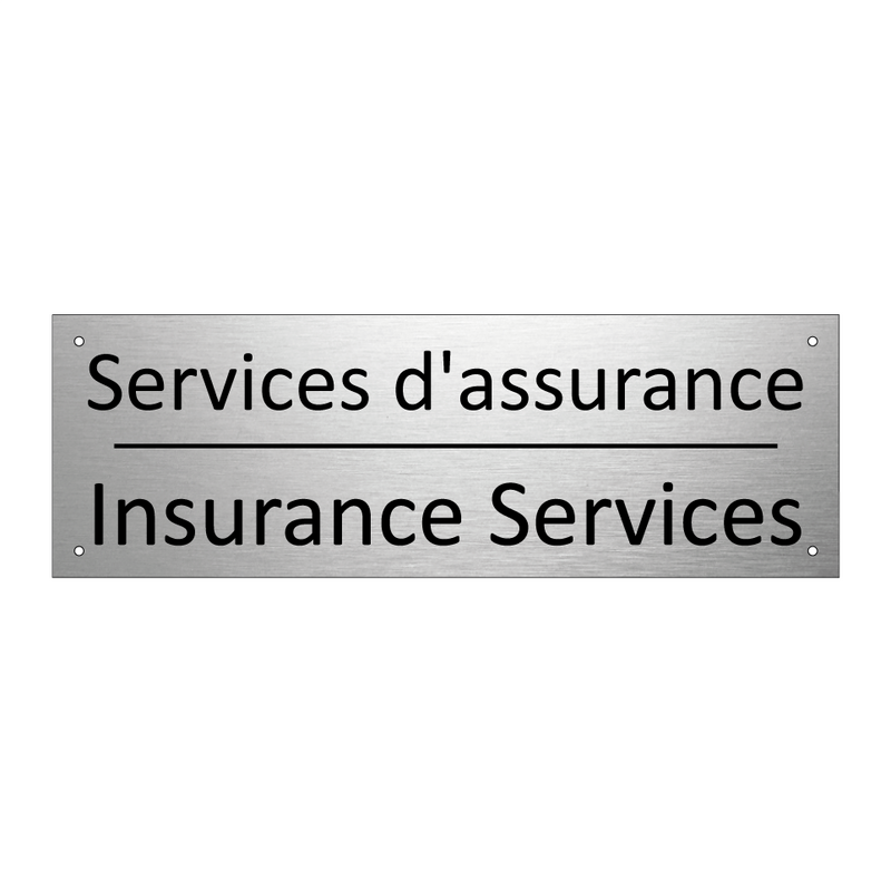 Services d'assurance - Insurance Services