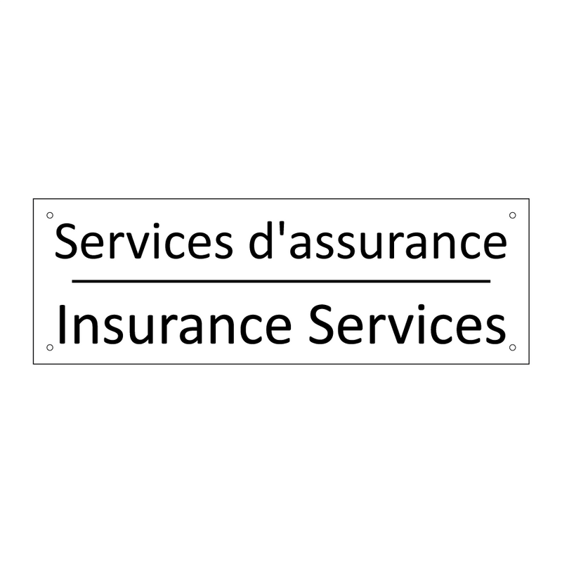 Services d'assurance - Insurance Services